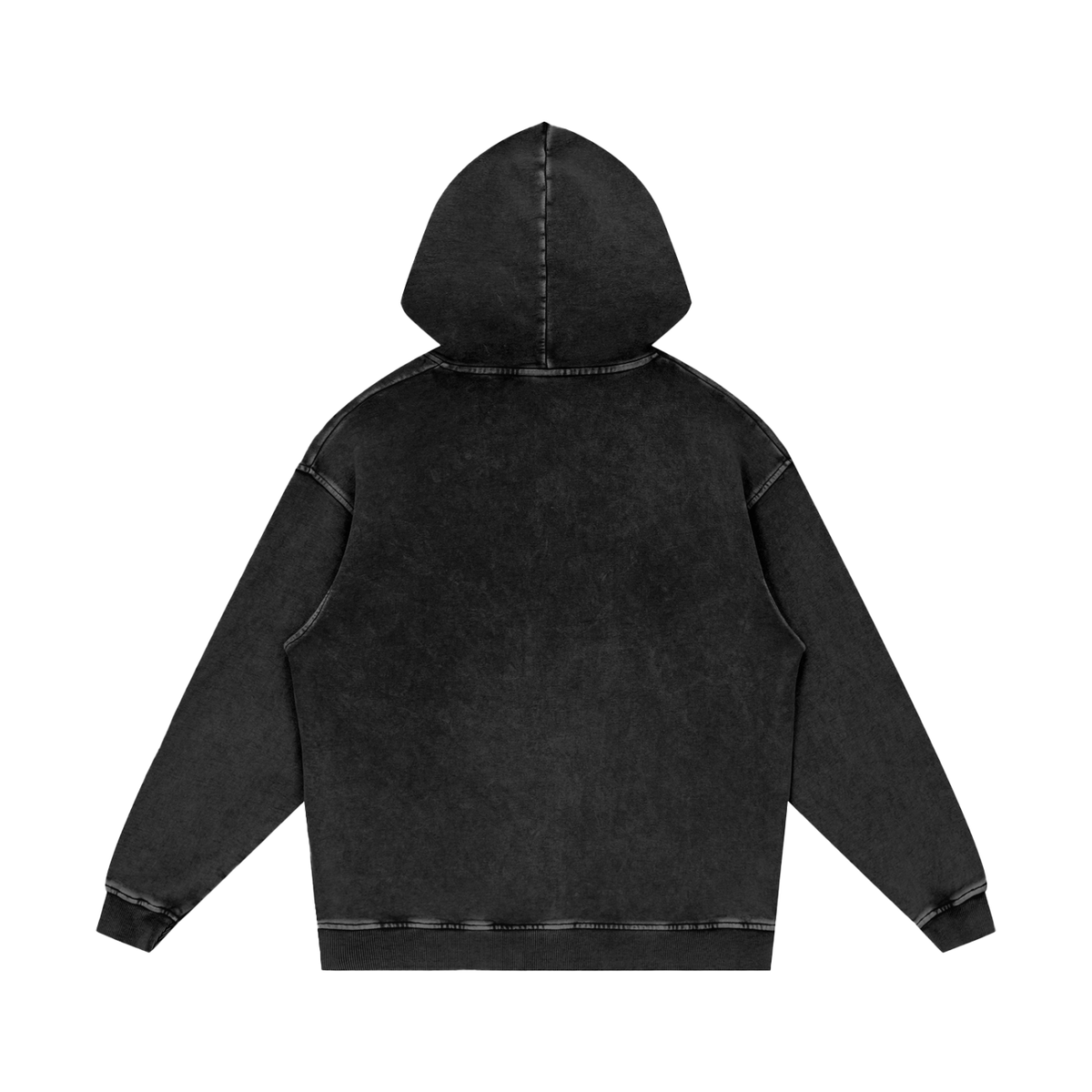 We Need More Heroes Acid Wash Heavyweight Oversize Hoodie