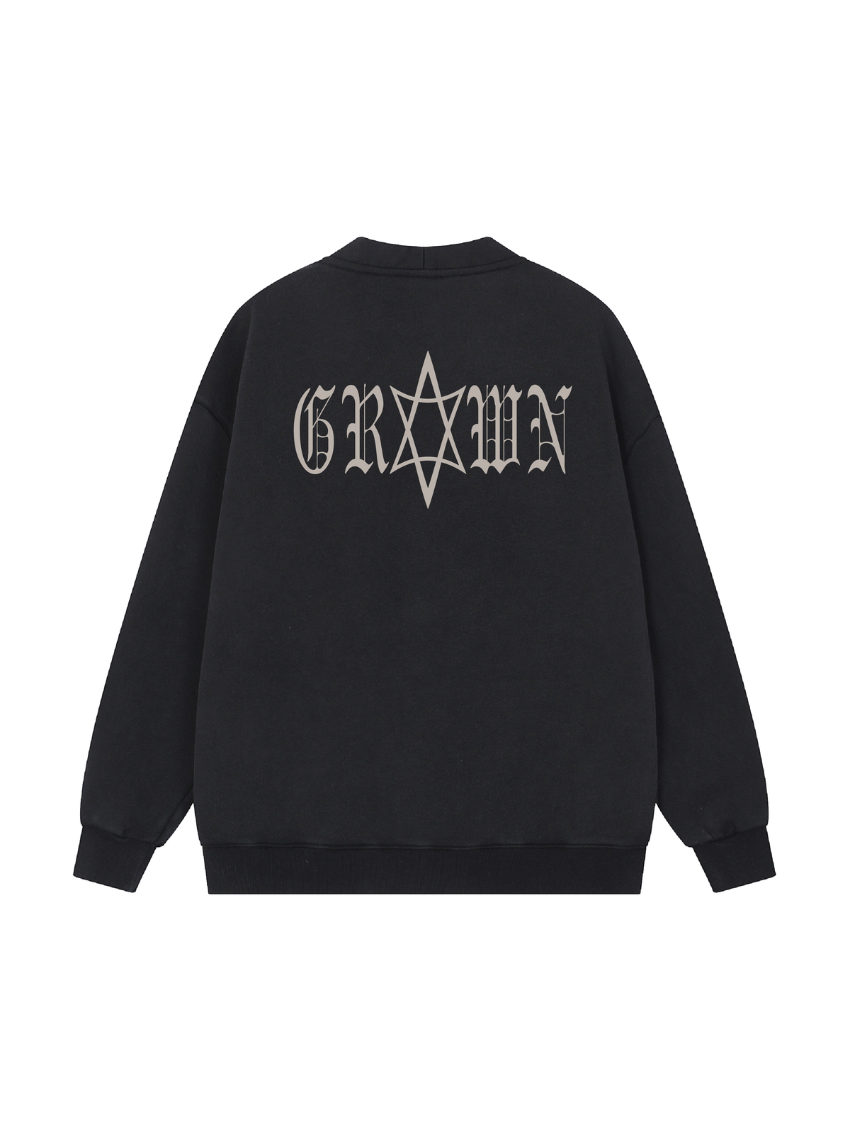 Grown Snow Washed Sweat Cardigan
